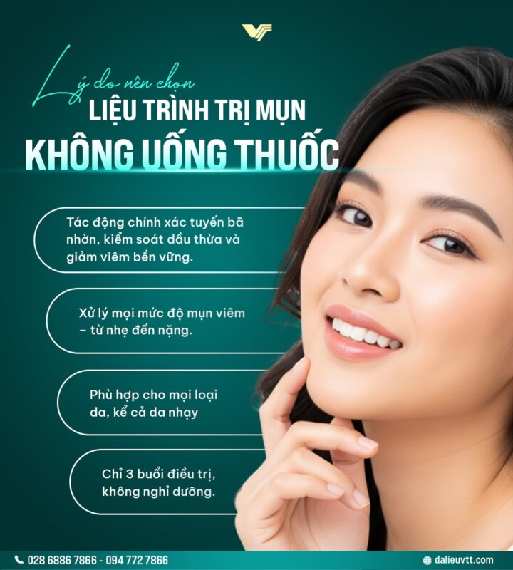 Điều trị mụn không dùng thuốc