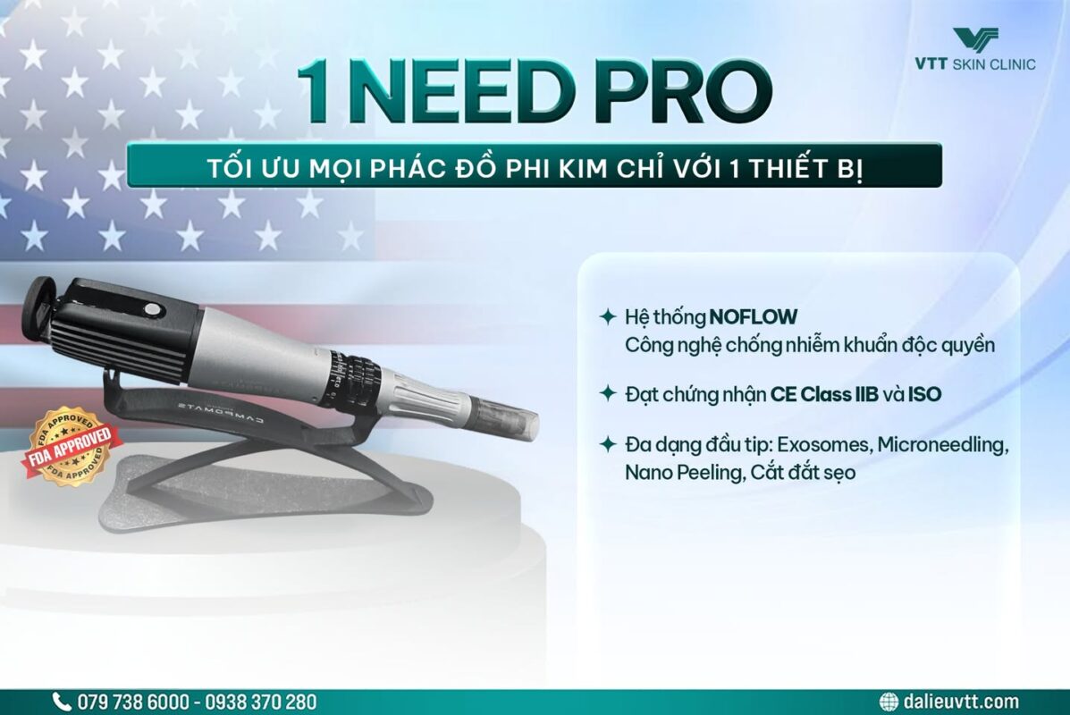 1 Need Pro - Thiết bị phi kim y khoa cao cấp điều trị sẹo rỗ và trẻ hoá da